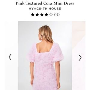 Hyacinth House Pink Textured Cora Mini Dress